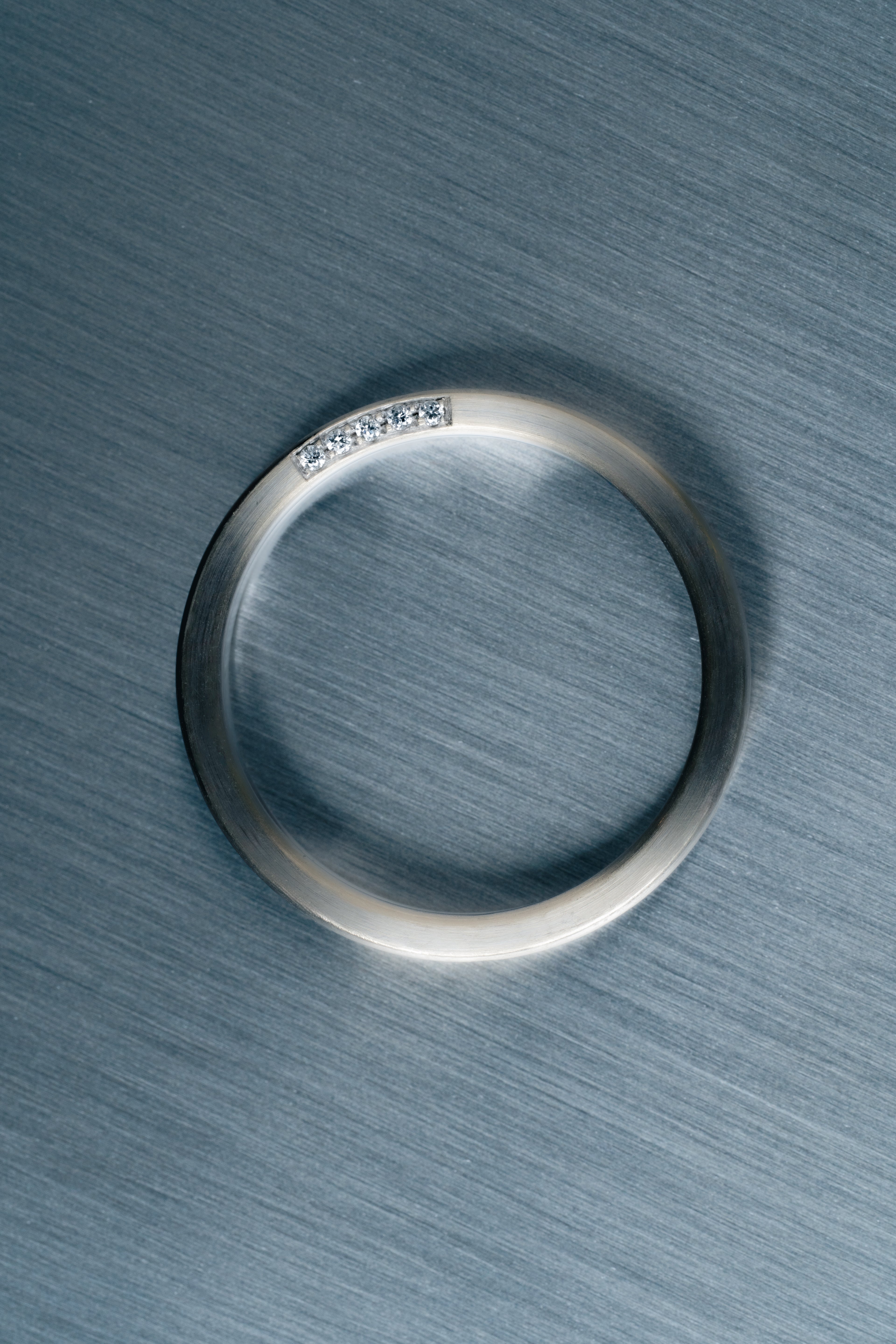 Ring white gold diamonds added