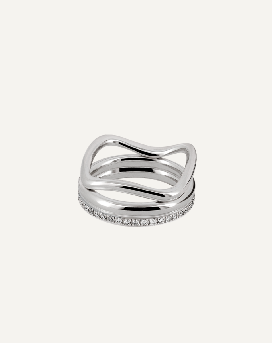 18k white gold