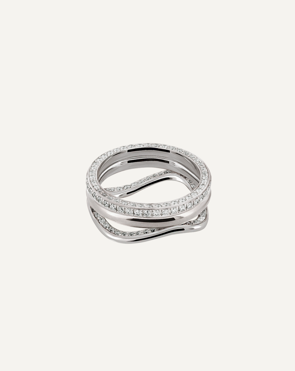 18k white gold