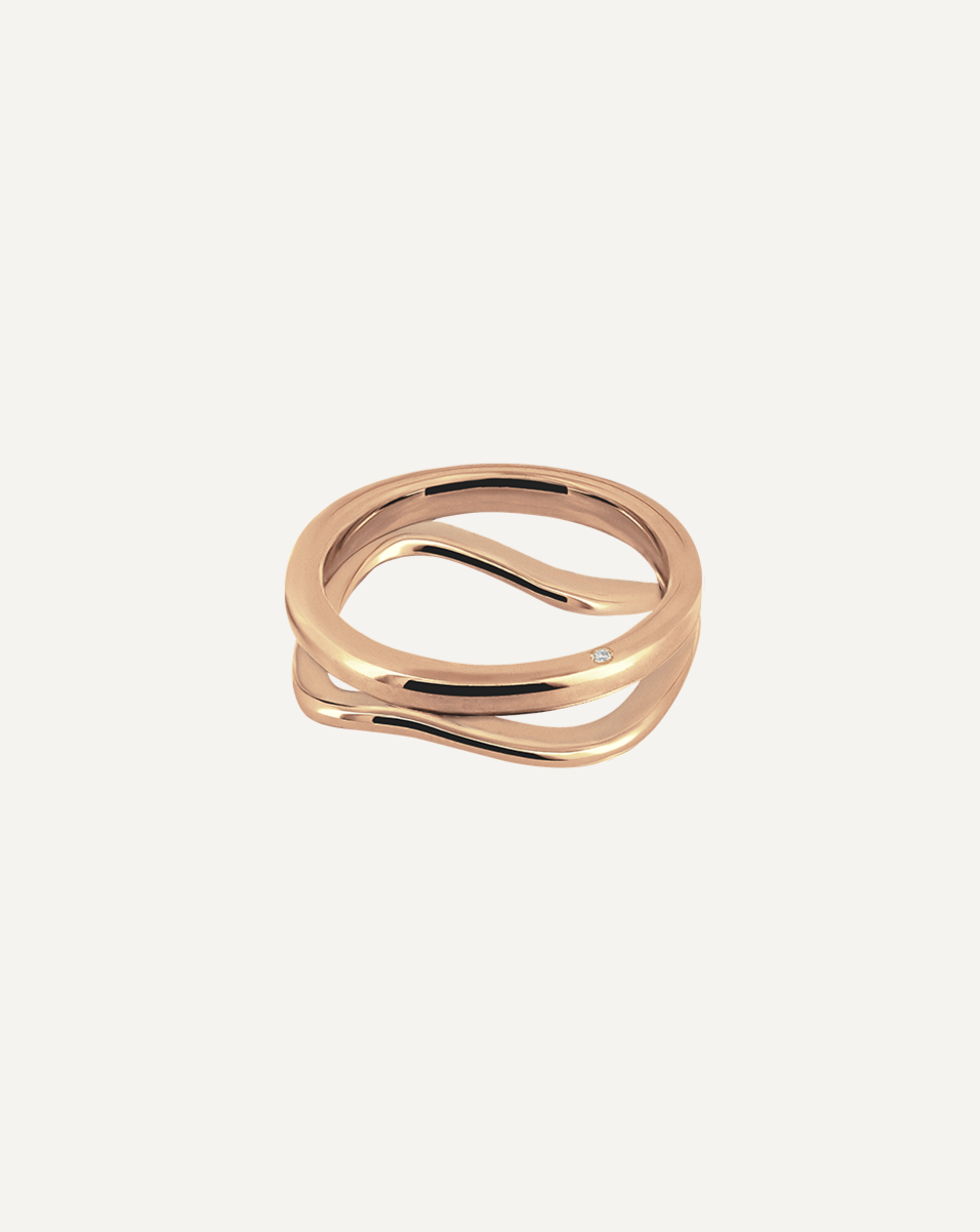 18K pink gold