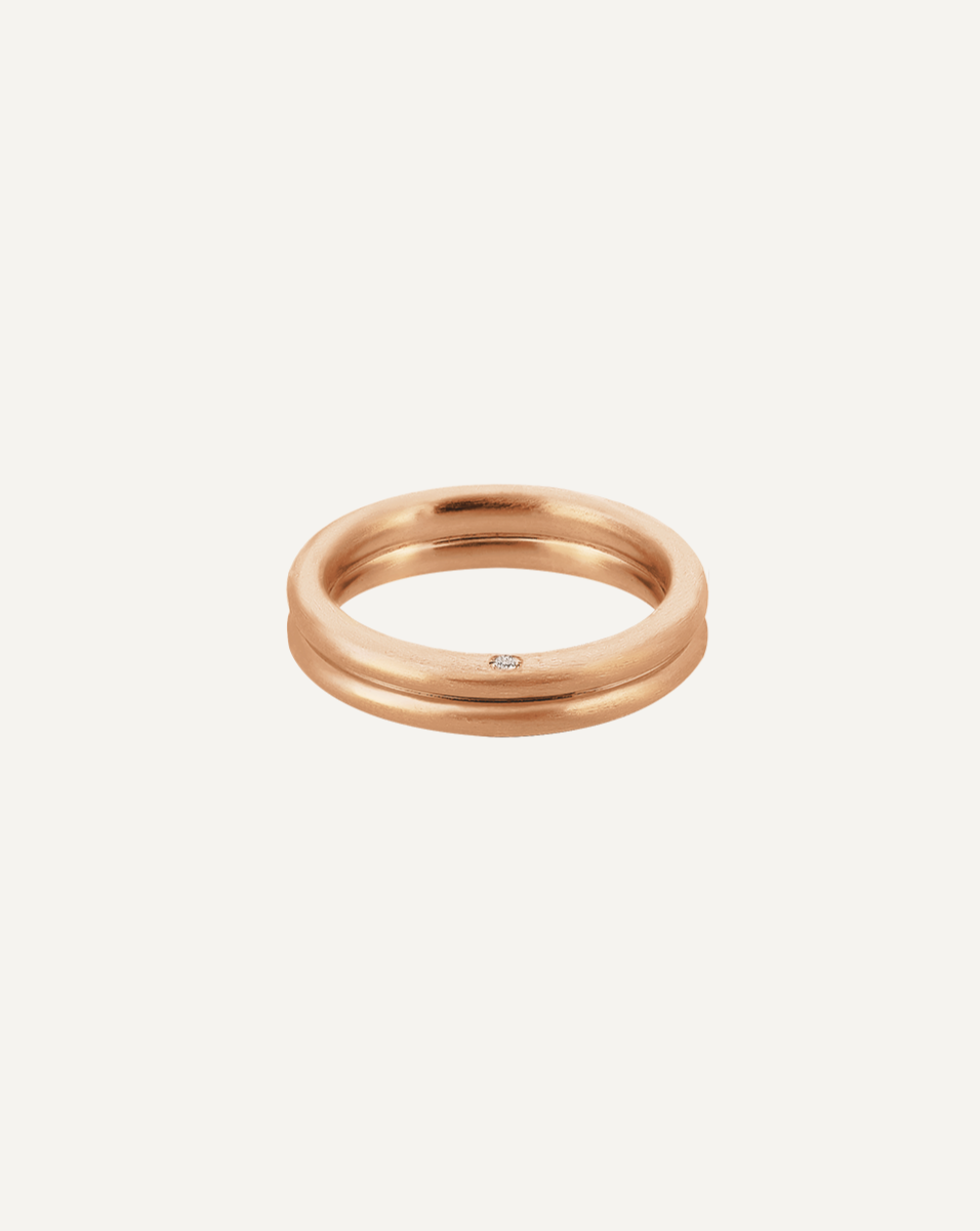 18K pink gold