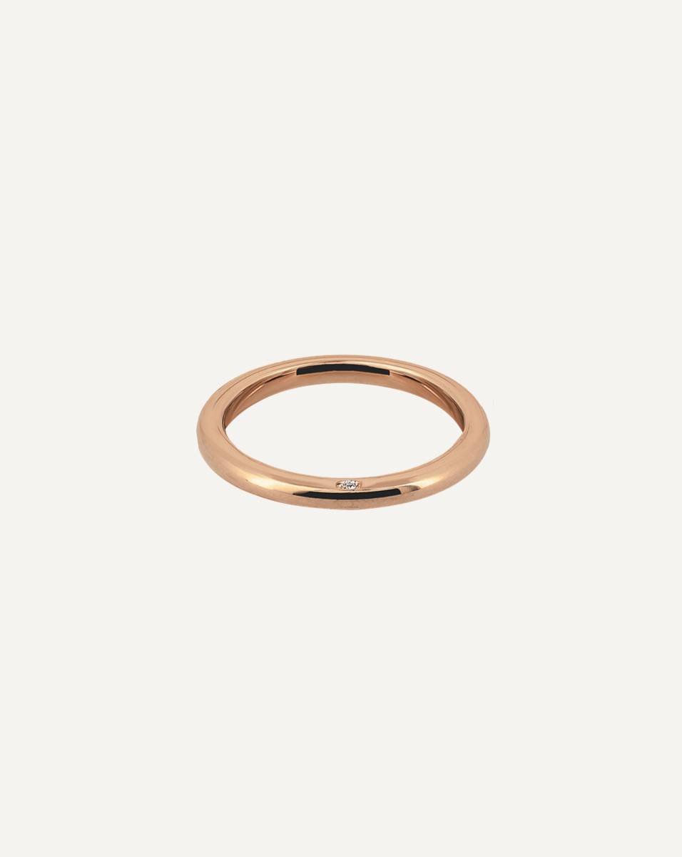 18K pink gold